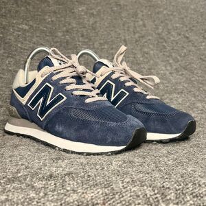New Balance 574 Core Pack Womens 6 Navy WL 574EVN Athletic Sneakers